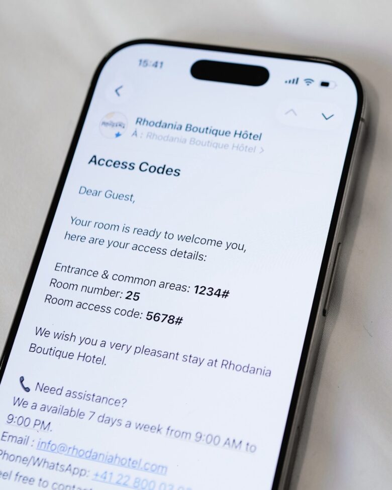 Rhodania boutique hotel geneva access code